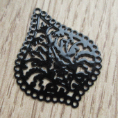 Bohemian hanger druppel zwart