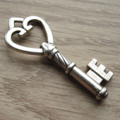 Bedel sleutel zilver