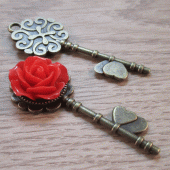 Zetting brons sleutel