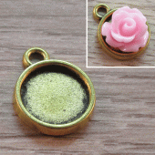 Zetting  voor cabochon goud