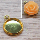 Zetting voor plaksteen goudkleurig