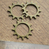 Tandwiel steampunk brons