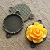 Zetting tussenzetsel brons voor plaksteen