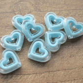 Kunststof kraal hart groot