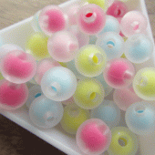 Frosted ronde kinderkraal mix