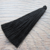 Lang kwastje zwart sieraden maken