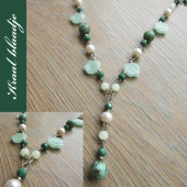 Ketting met kraal blaadje