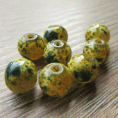 Glaskraal met coating groentinten