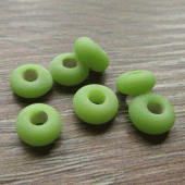 Glaskraal donut groen groot gat