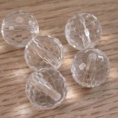 Ronde kraal acryl helder transparant