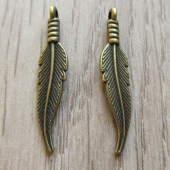 Bedeltje brons veertje sieraden maken