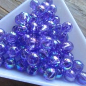 Glanskraaltje paars acryl