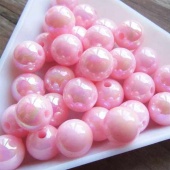 Glanskraal roze kunststof