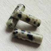 Jaspis dalmatiër kraal buisvormig