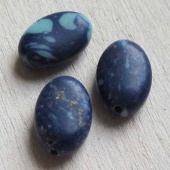 Turquoise mozaïek kraal ovaal