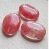 Cherry quartz kraal ovaal