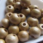 Houten kraal Ibiza gold 8 mm