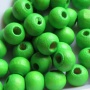 Houten kraal 6 mm groen