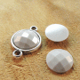 cabochon rond grijs