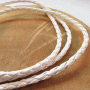 Gevlochten leer wit sieraden maken