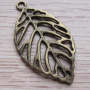 Hanger blaadje brons sieraden maken
