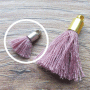 Klein kwastje met eindkapje lichtpaars